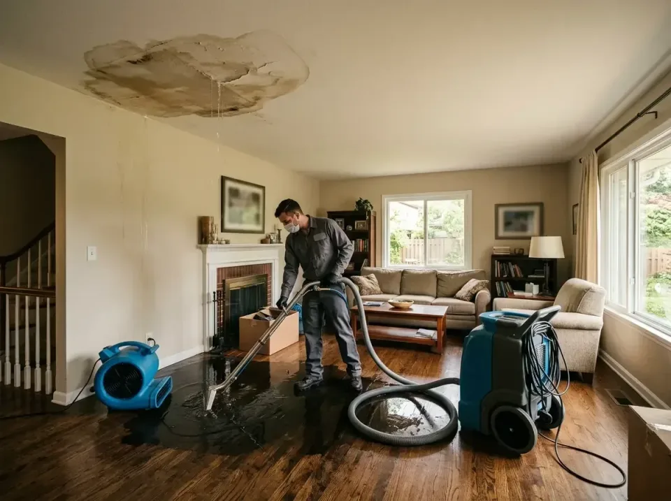 attic-pipe-burst-ceiling-drip-008 — frequently asked questions, Water Damage Restoration & Carpet Care in New Franklin, OH